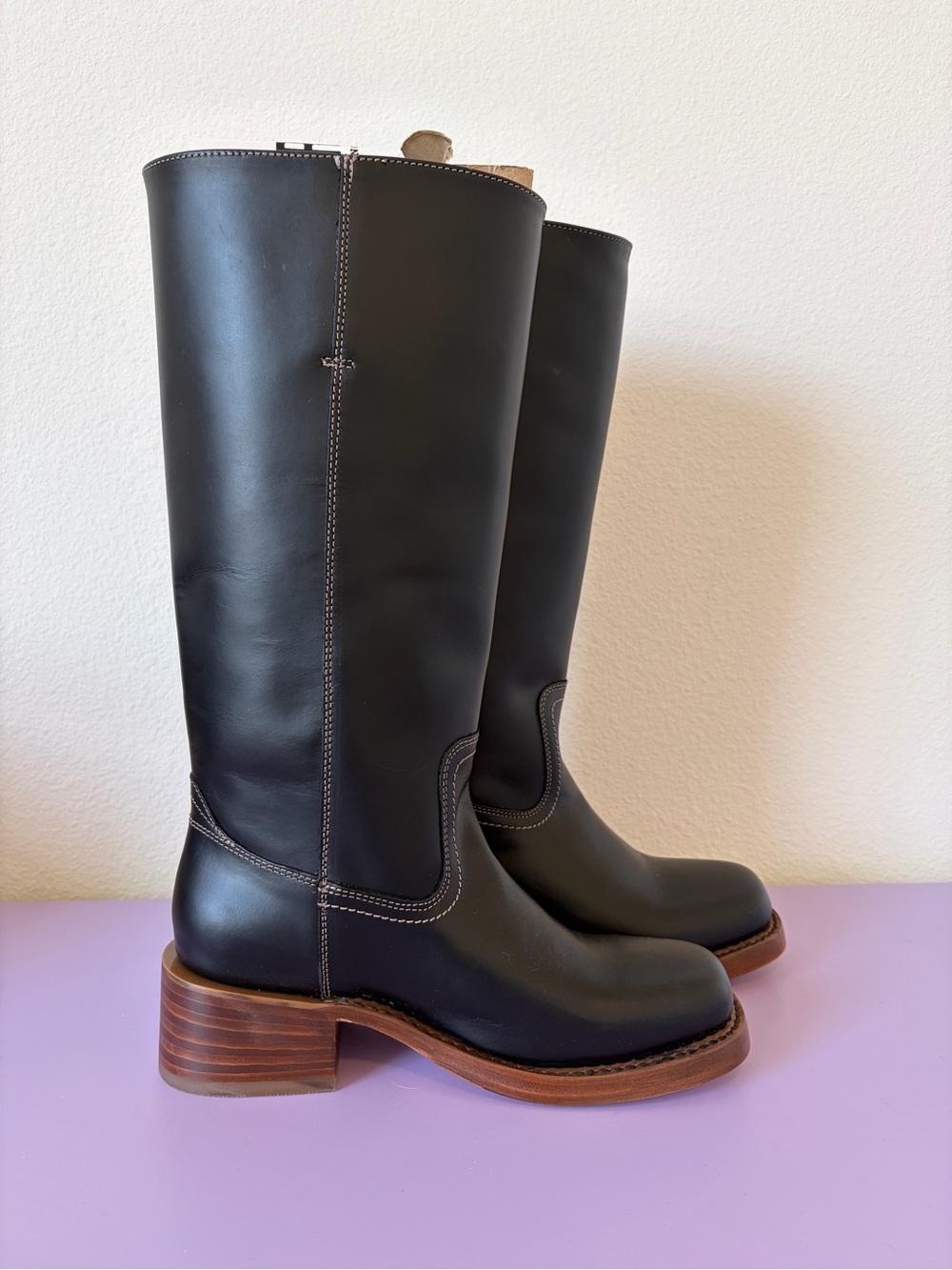 Frye Campus Boot 14L Jet Black Size 7.5